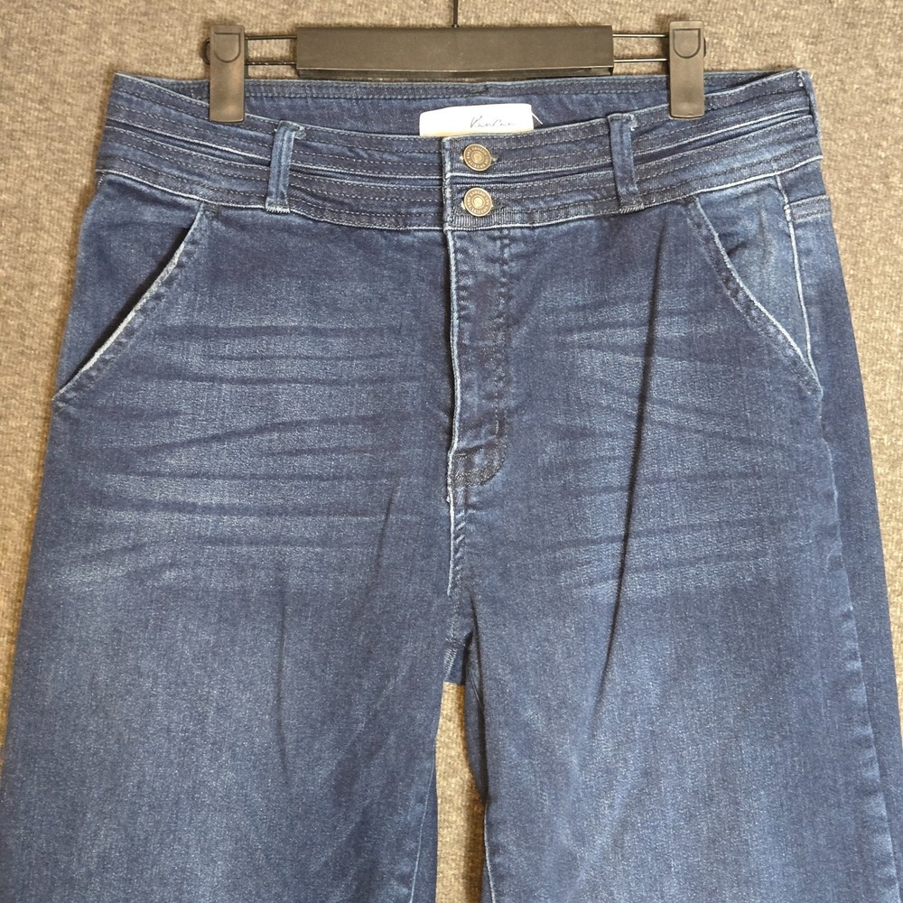 Women's‎ KanCan High Rise Holly Flare Jeans Raw Hem Sz 13/30 Meas. 30x31 - Picture 3 of 12